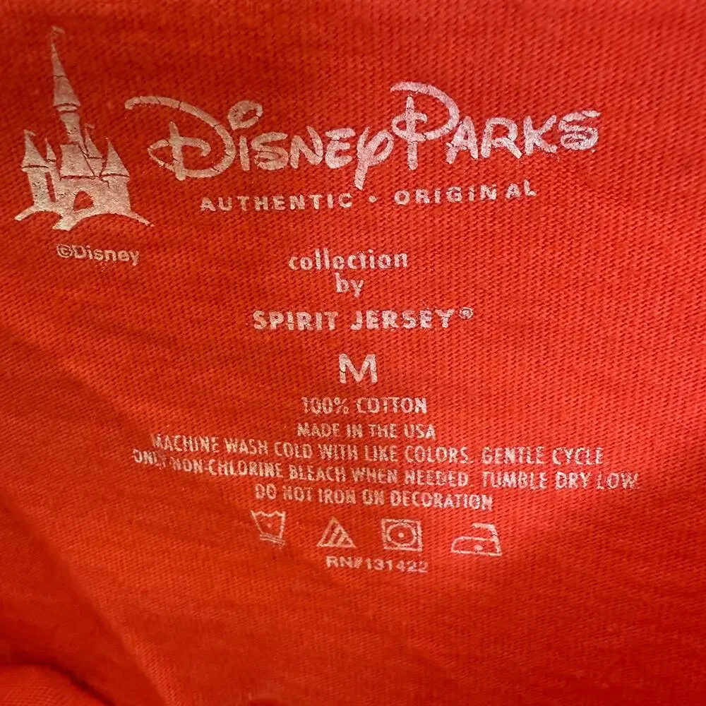 Disney Parks Ombre T Shirt Womens Medium Coral Disneyland Resort Spirit‎ Jersey